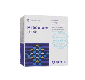 Thuốc Piracetam 1200mg Stella (1 Hộp x 10 vỉ x 10 viên)