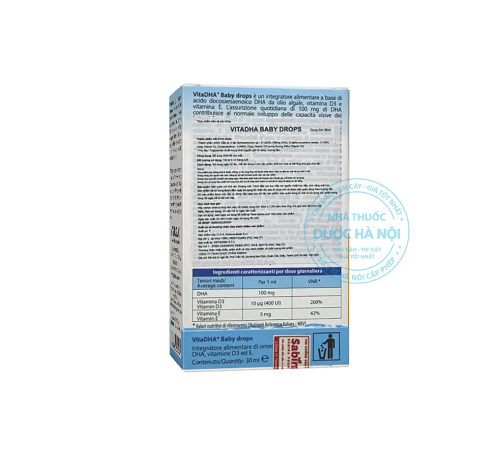 Vita DHA baby drops 30ml