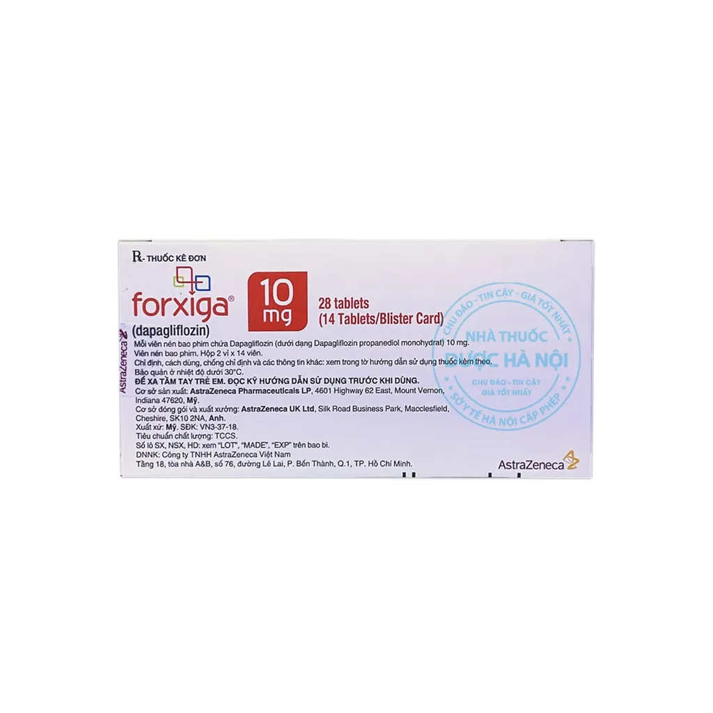 Thuốc Forxiga 10mg (hộp 28viên)