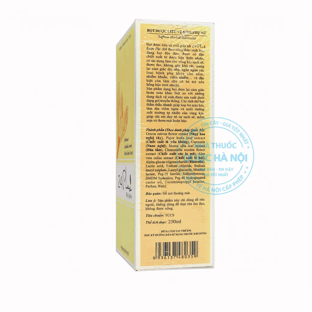 Bọt dược liệu vệ sinh phụ nữ 24Plus with Saffron