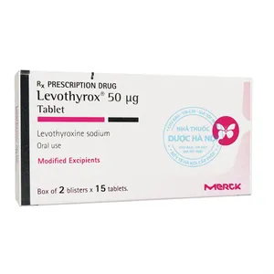 Levothyrox 50mcg - Điều trị bướu, giáp, suy giáp, ưng thư giáp - hộp 2 vỉ x 15 viên