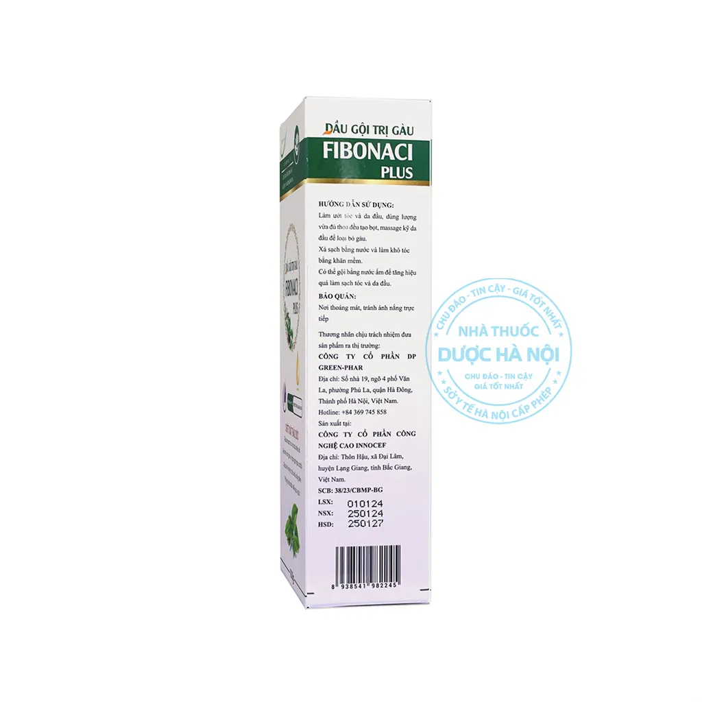 dầu gội trị gàu Fibonacci Plus