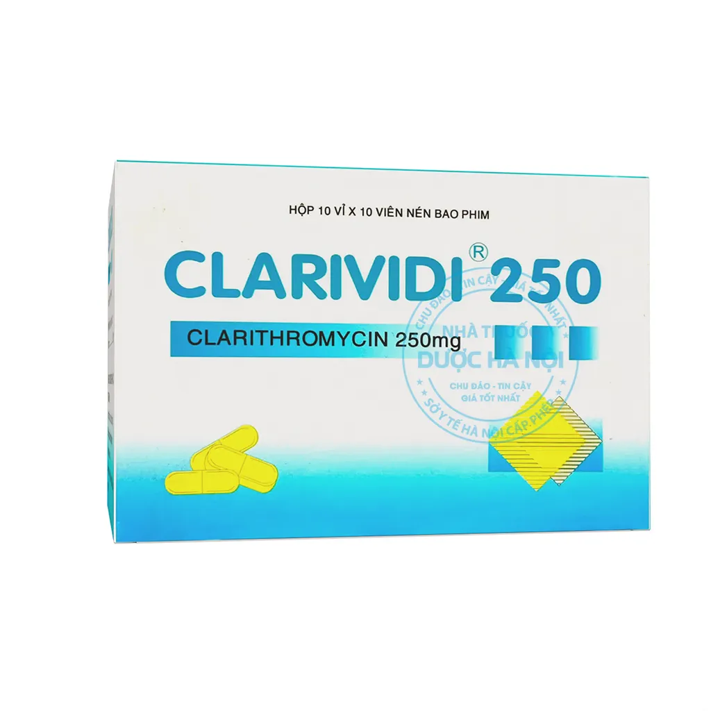 Clarividi 250mg ( 1 Hộp x 2 vỉ x 10 viên)