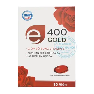 Viên uống Vitamin E400 đỏ gold (lọ 30viên) Hỗ trợ đẹp da, chống lão hóa