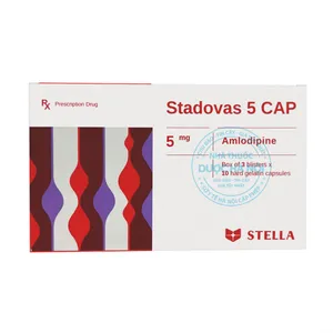 Stadovas 5mg stella - Điều trị tăng huyết áp và đau thắt ngực