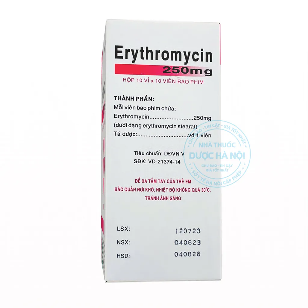 Erythromycin 250mg Vidipha