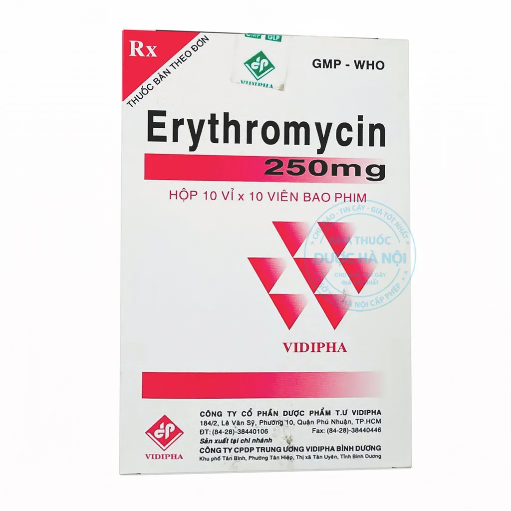 Erythromycin 250mg Vidipha