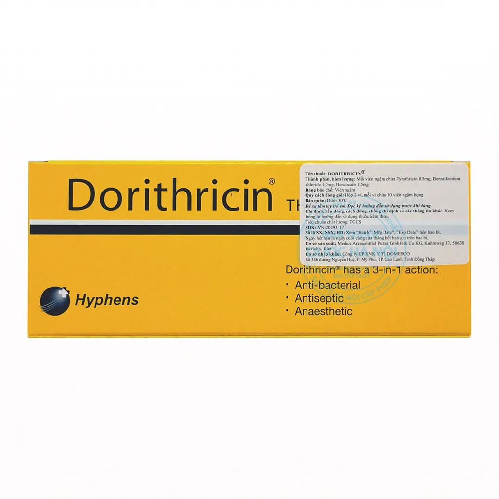 Dorithircin (1 Hộp x2 vỉ)