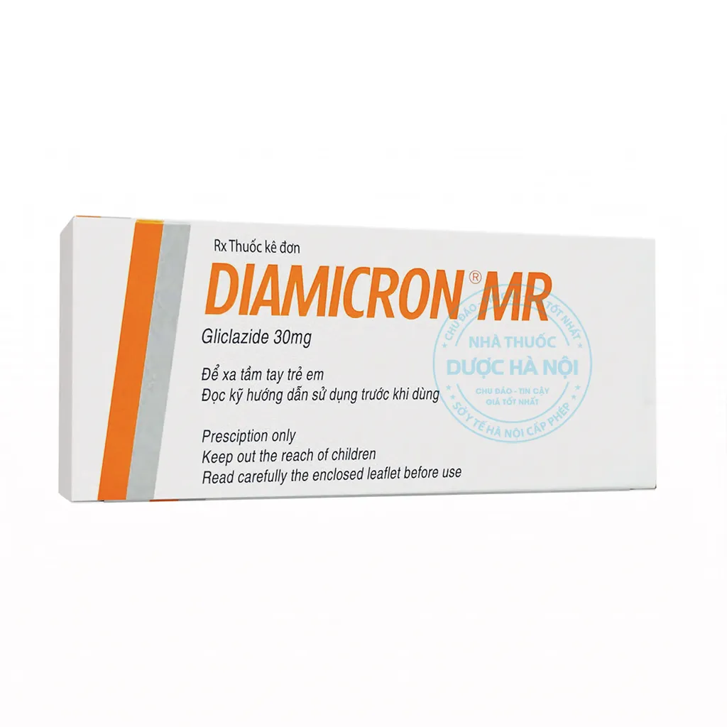 Diamicron MR 30mg (1 Hộp x 2 vỉ/ 60 Viên)
