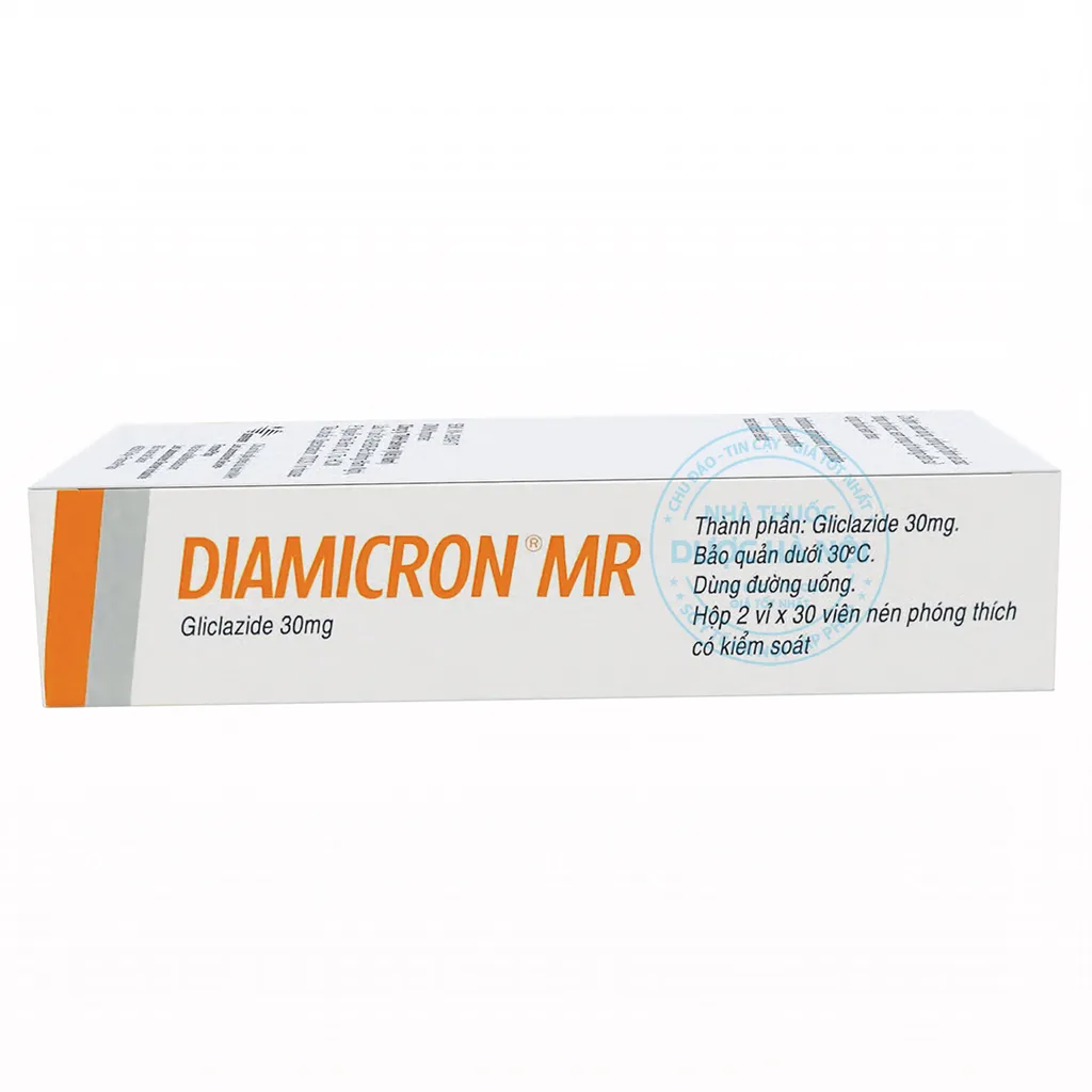 Diamicron MR 30mg (1 Hộp x 2 vỉ/ 60 Viên)