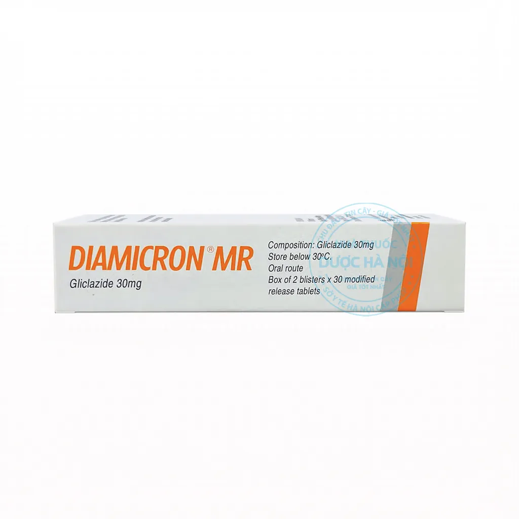 Diamicron MR 30mg (1 Hộp x 2 vỉ/ 60 Viên)