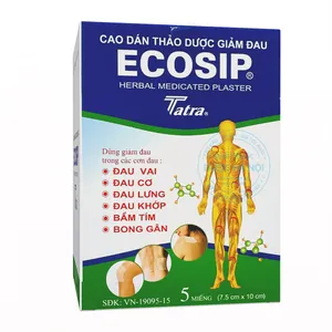 Cao dán thảo dược Ecosip Tatra giảm đau mỏi vai đau lưng