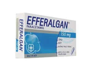 Thuốc đặt trực tràng Efferalgan 150mg hạ sốt giảm đau cho trẻ em