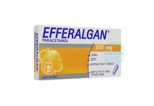 Thuốc đặt Efferalgan 300mg giúp giảm đau hạ sốt nhanh
