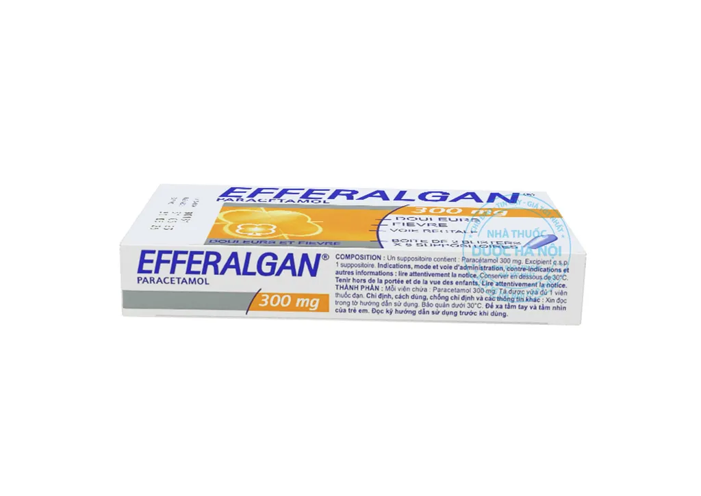 Efferalgan 300mg Đặt (1 Hộp x10 viên)