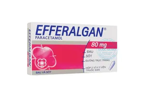 Thuốc đạn Efferalgan 80mg - Thuốc đặt giảm đau hạ sốt cho trẻ em