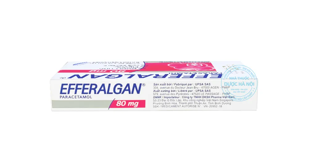 Efferalgan 80mg Đặt