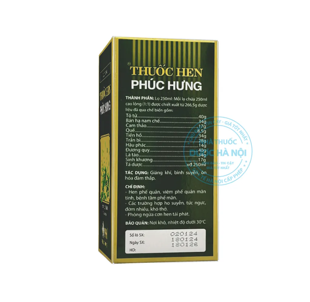 Cao lỏng thuốc hen P/H