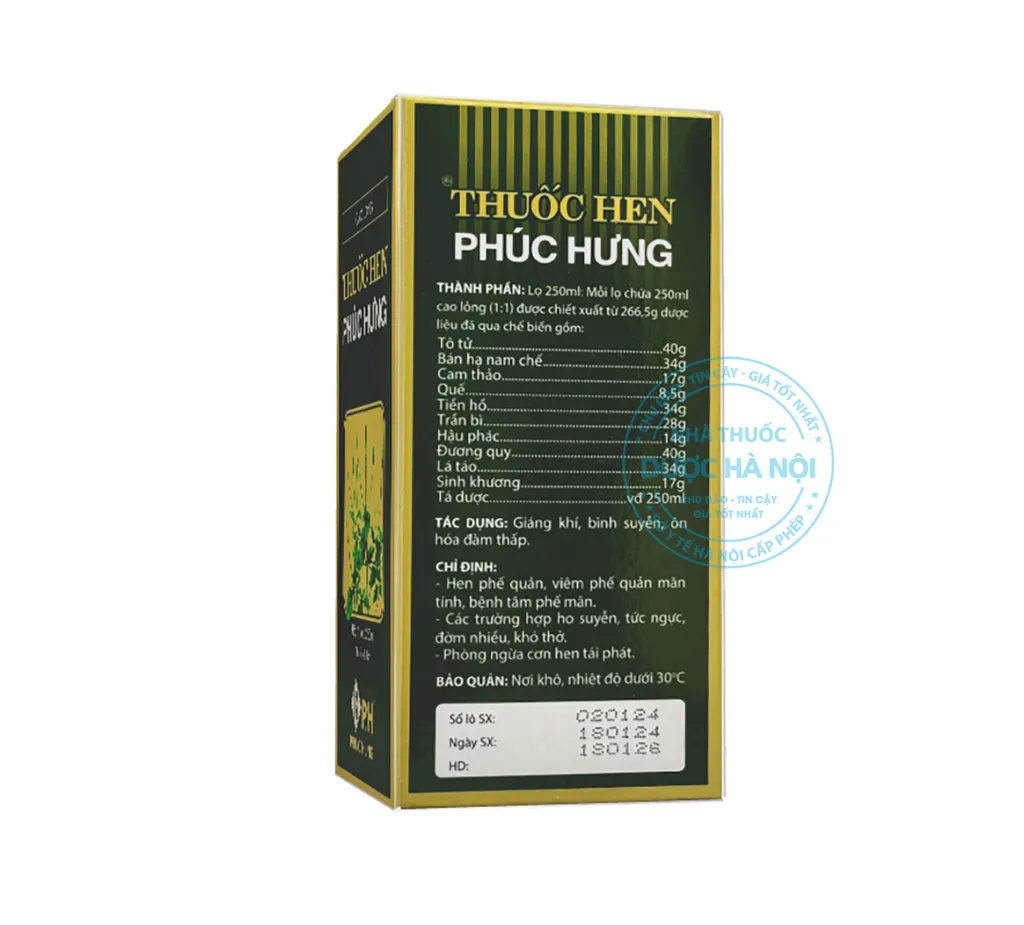 Cao lỏng thuốc hen P/H