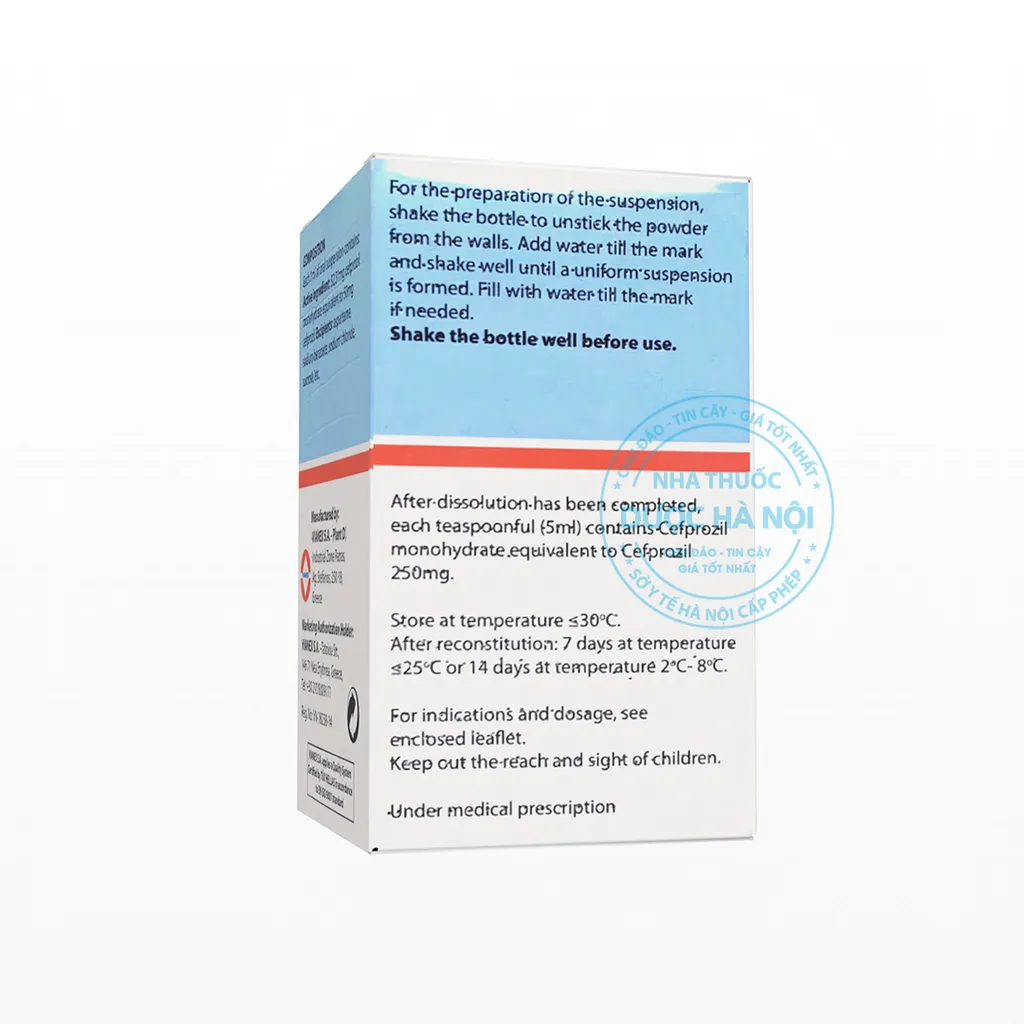 Thuốc Pricefil 60ml dạng hỗn dịch dùng điều trị nhiễm khuẩn đường hô hấp