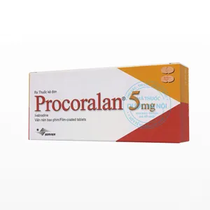 Thuốc Procoralan 5mg điều trị bệnh đau thắt ngực mạn tính