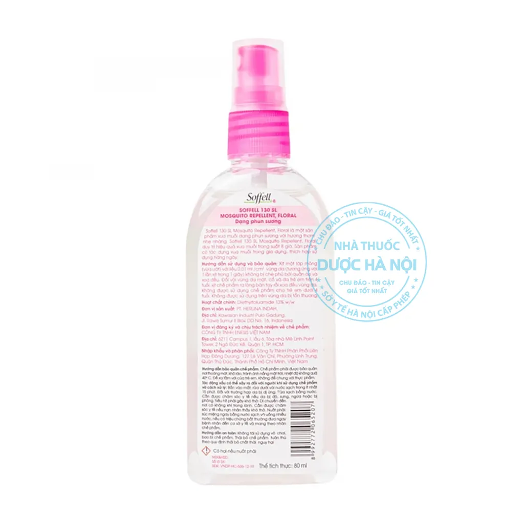 Xịt muỗi Soffell 80ml