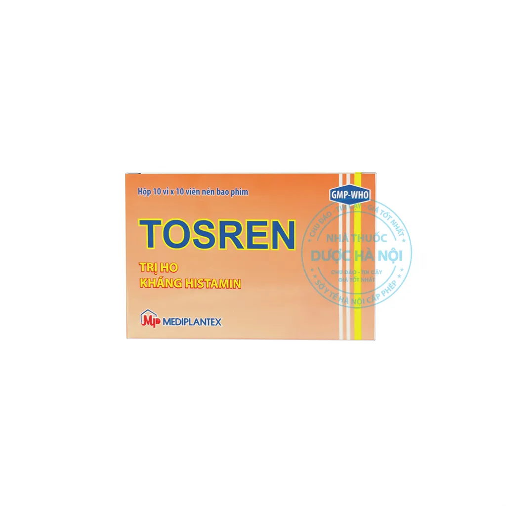 Thuốc Tosren điều trị ho do viêm kích ứng