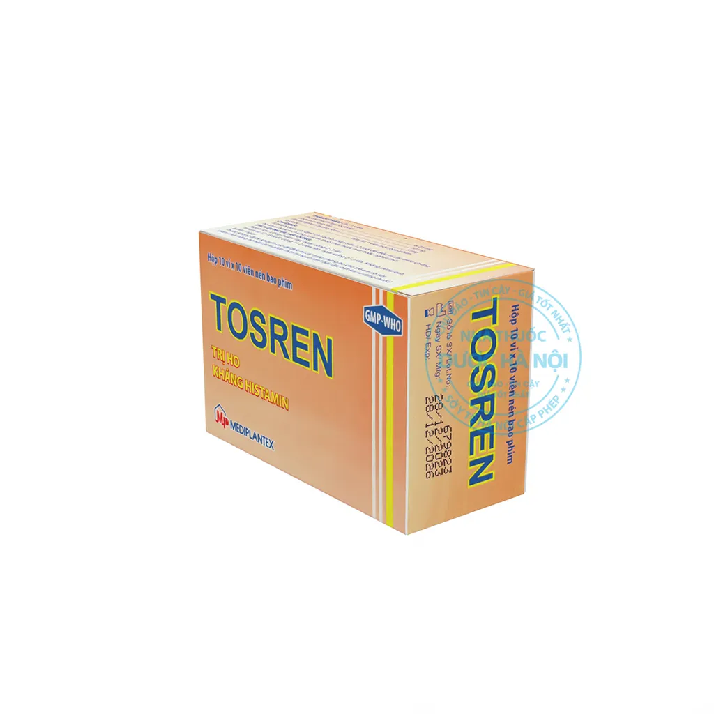 Thuốc Tosren điều trị ho do viêm kích ứng