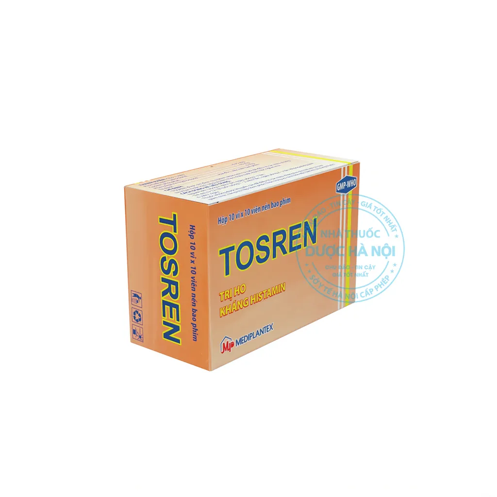 Thuốc Tosren điều trị ho do viêm kích ứng