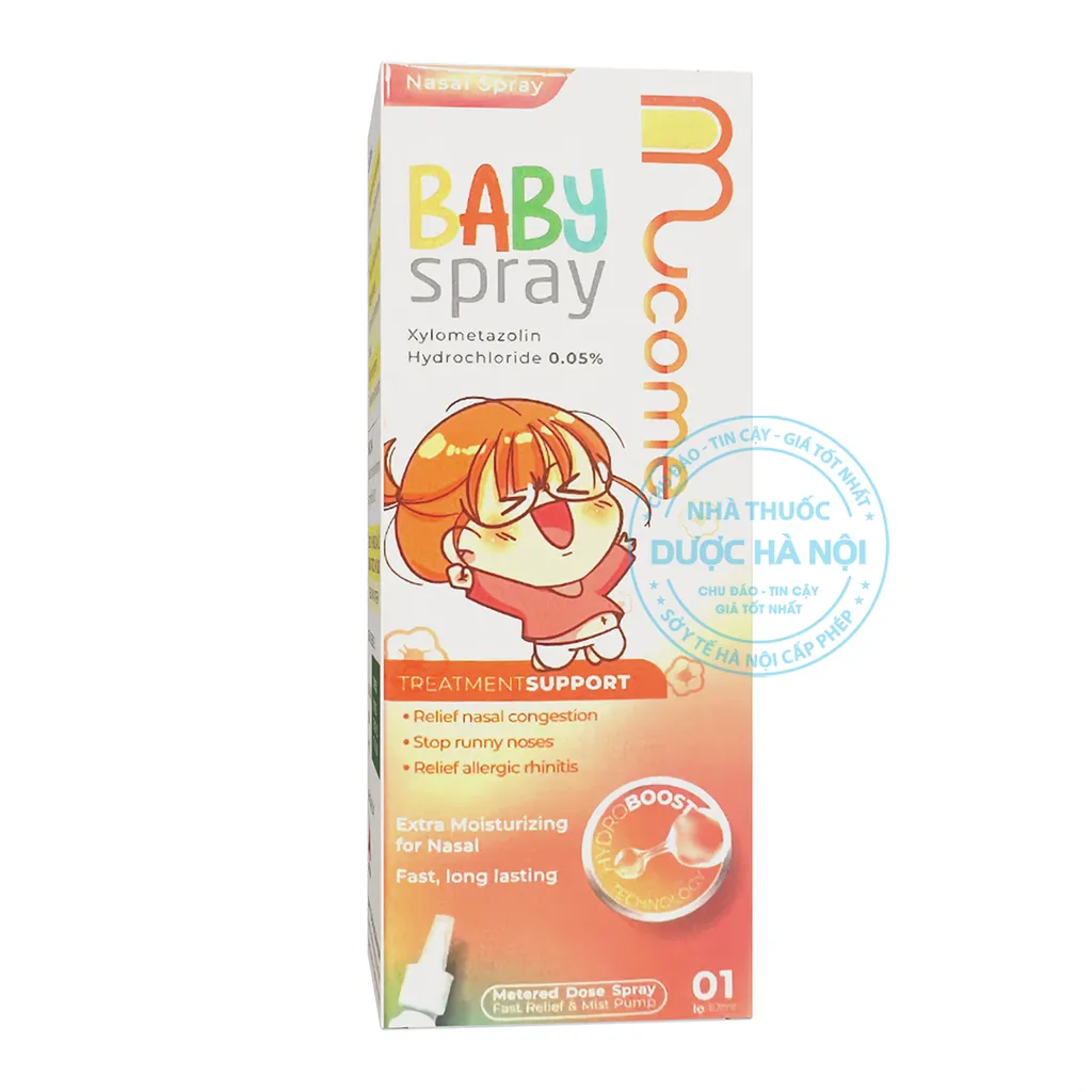 Thuốc xịt mũi Mucome Baby Spray