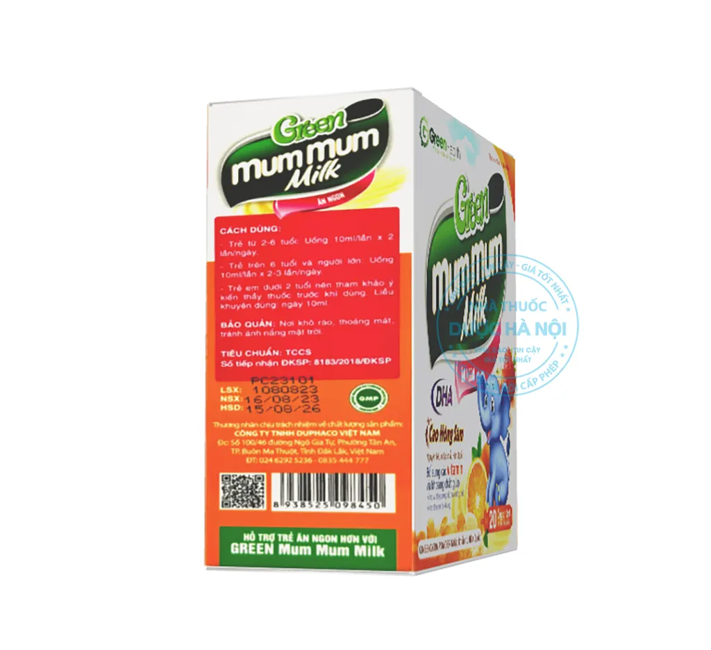 Green mummum milk