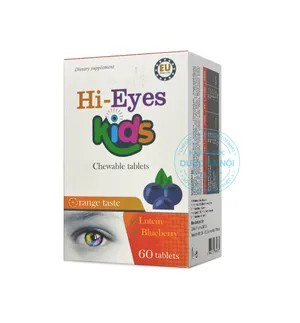Viên nhai bổ mắt Hi Eyes Kid 60 bảo vệ mắt hỗ trợ ngừa cận thị