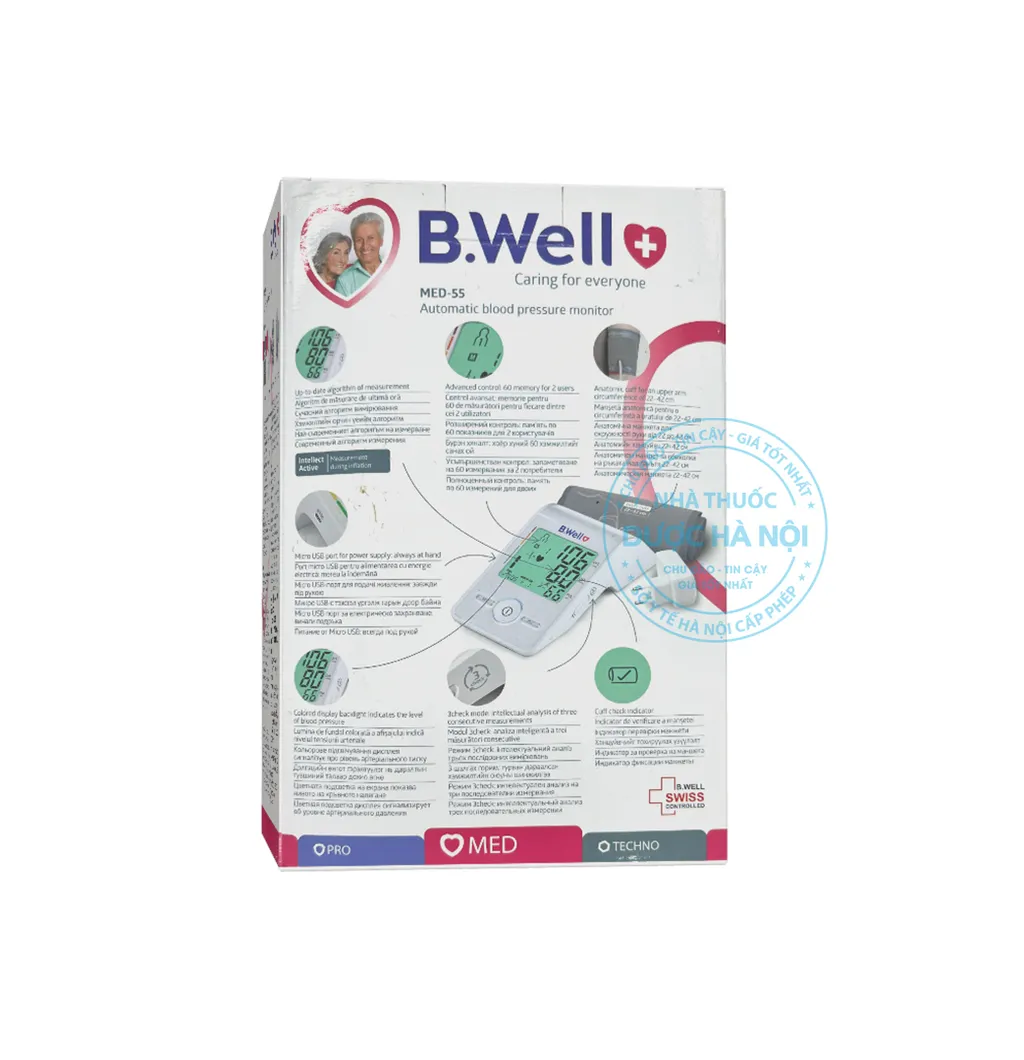 Máy đo huyết áp Bwell MED 55