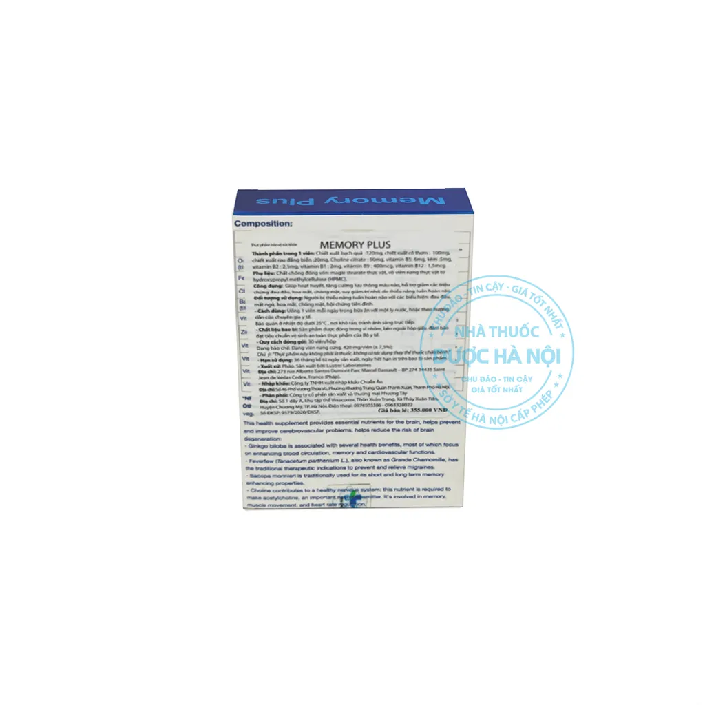 Memory plus 30vien
