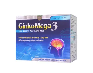 Viên uống Ginko Mega 3 cải thiện chức năng não bộ, bảo vệ thị lực