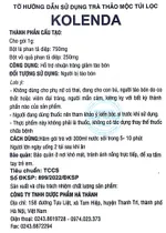 Trà thảo dược túi lọc Kolenda