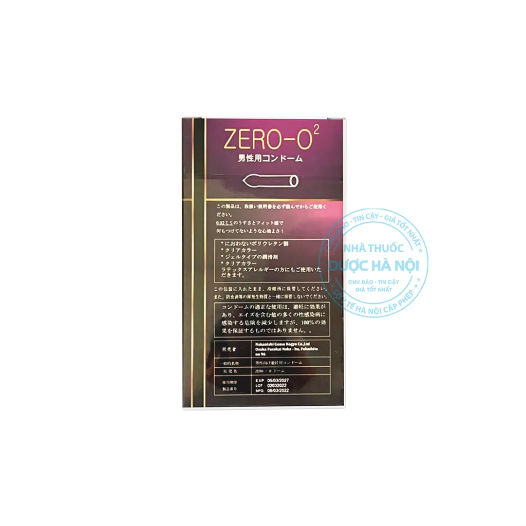 Bao cao su Zero O2