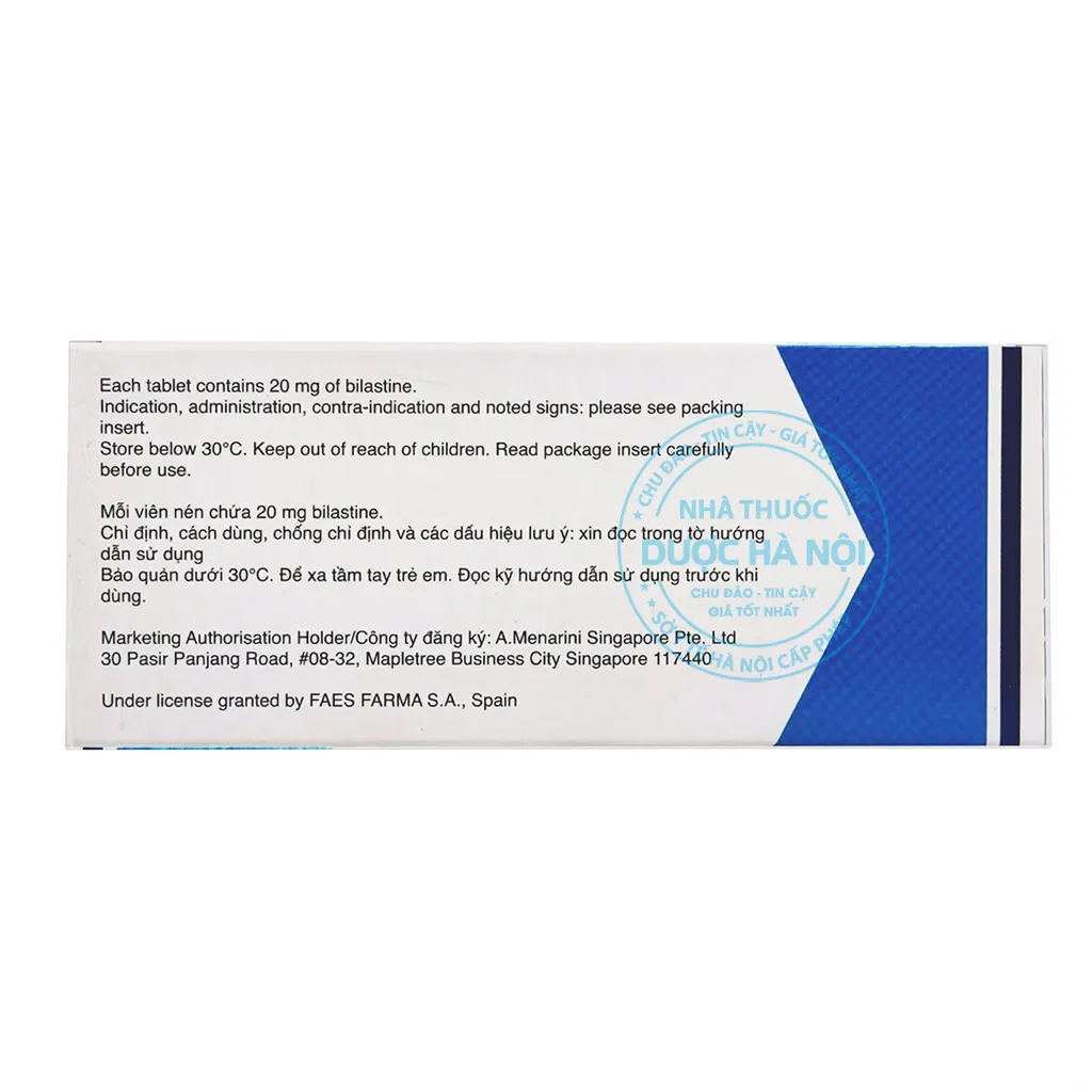 Thuốc Bilaxten 20mg