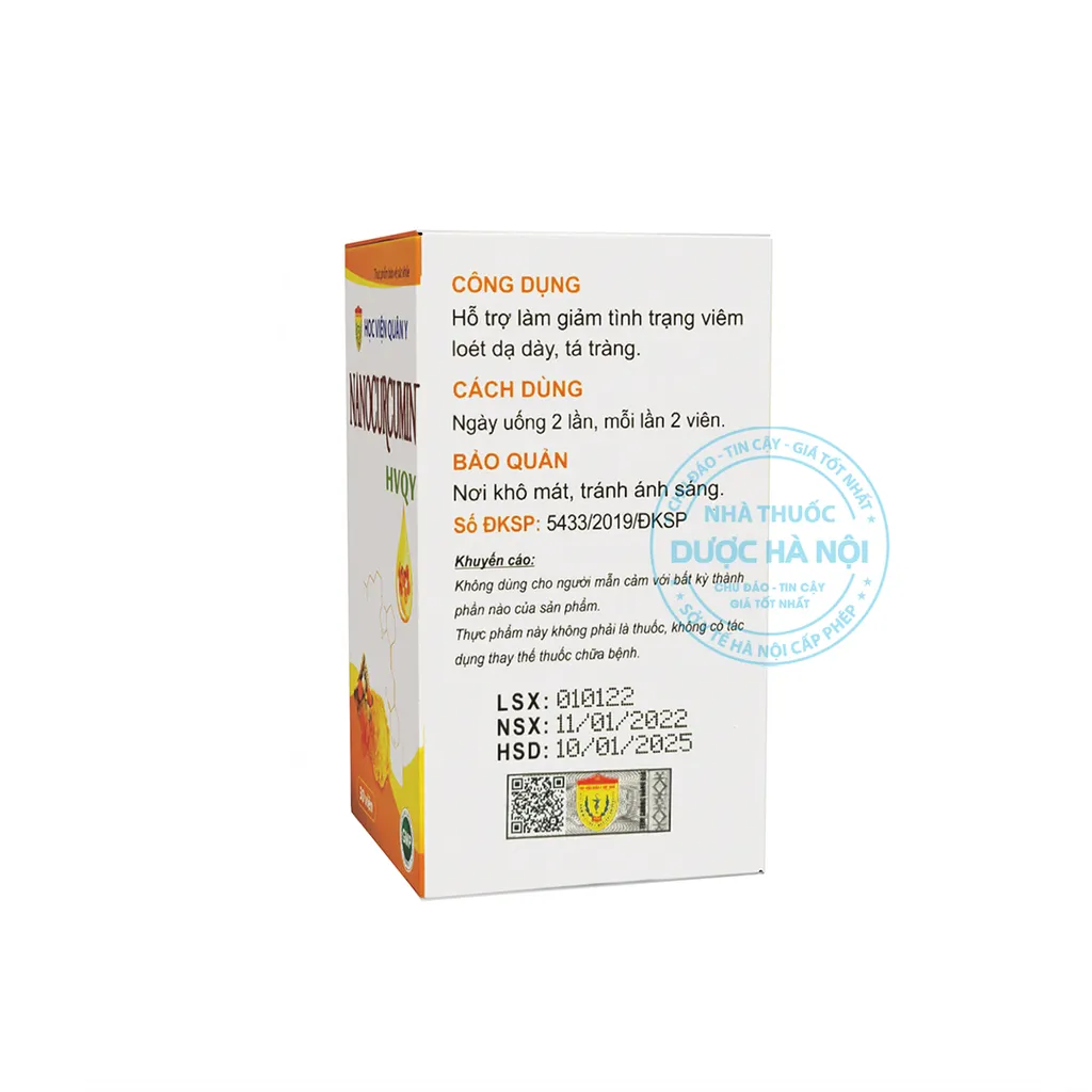 Nanocurcumin Học Viện Quân Y