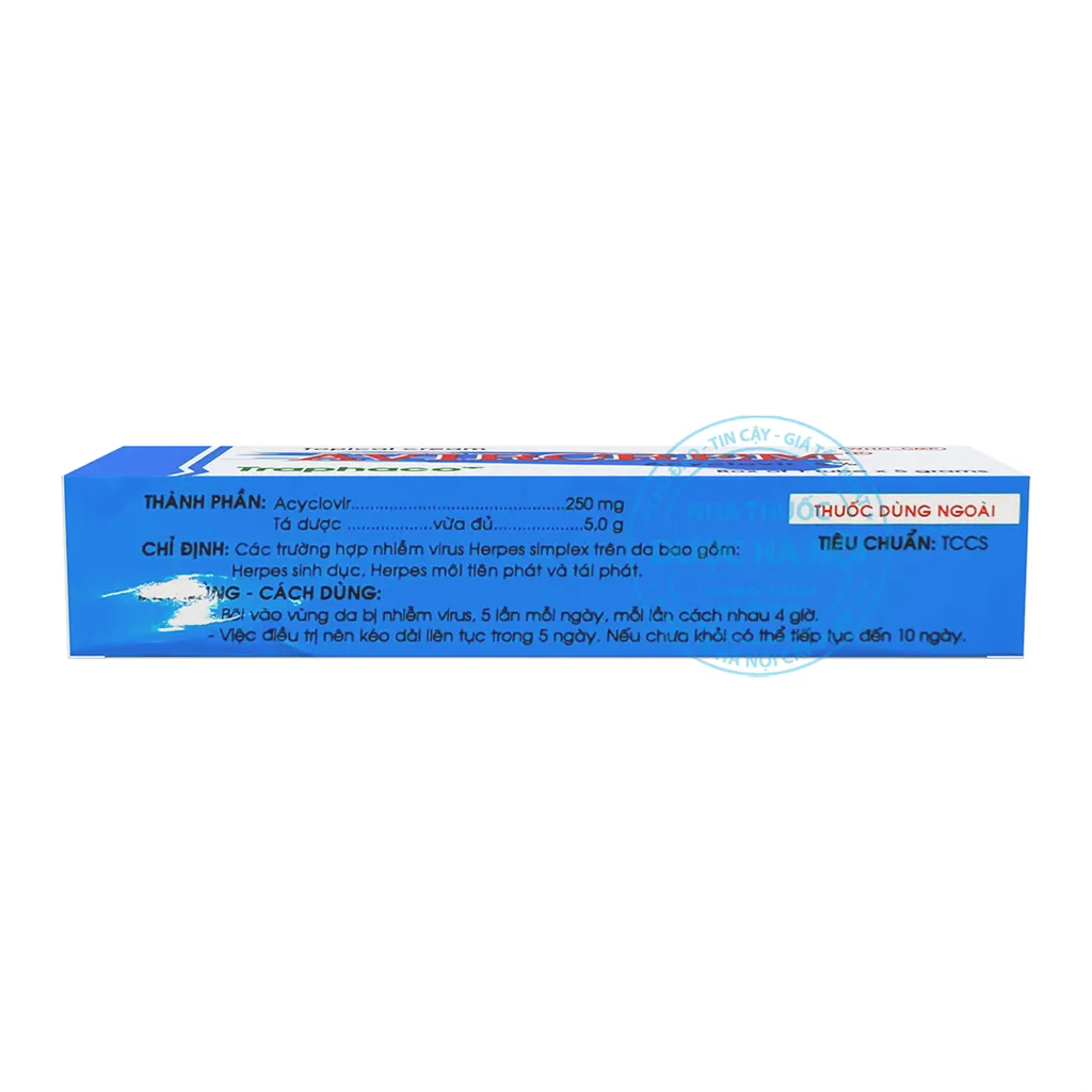 Kem bôi da Avircrem 250mg