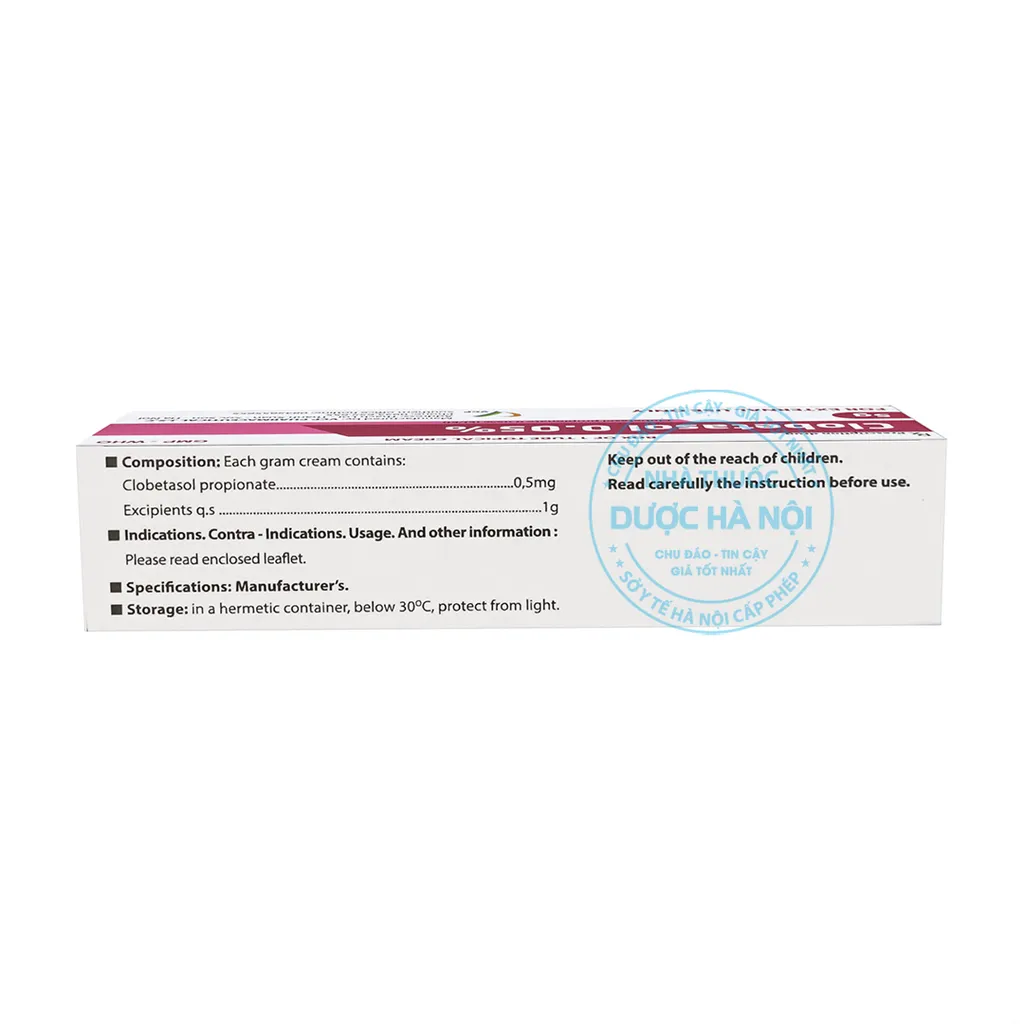 Thuốc Clobetasol 0.05%