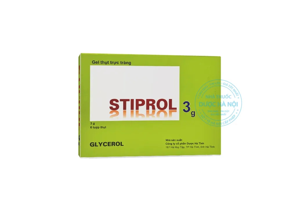 Thuốc thụt Stiprol 3g điều trị táo bón hiệu quả