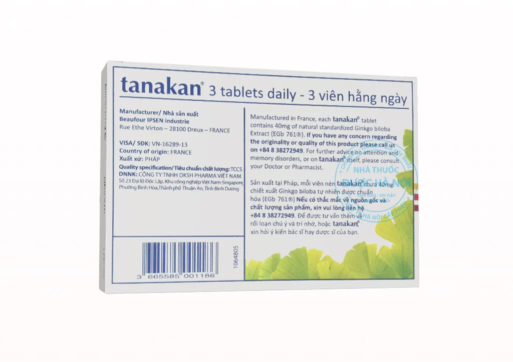 Thuốc Tanakan 40mg