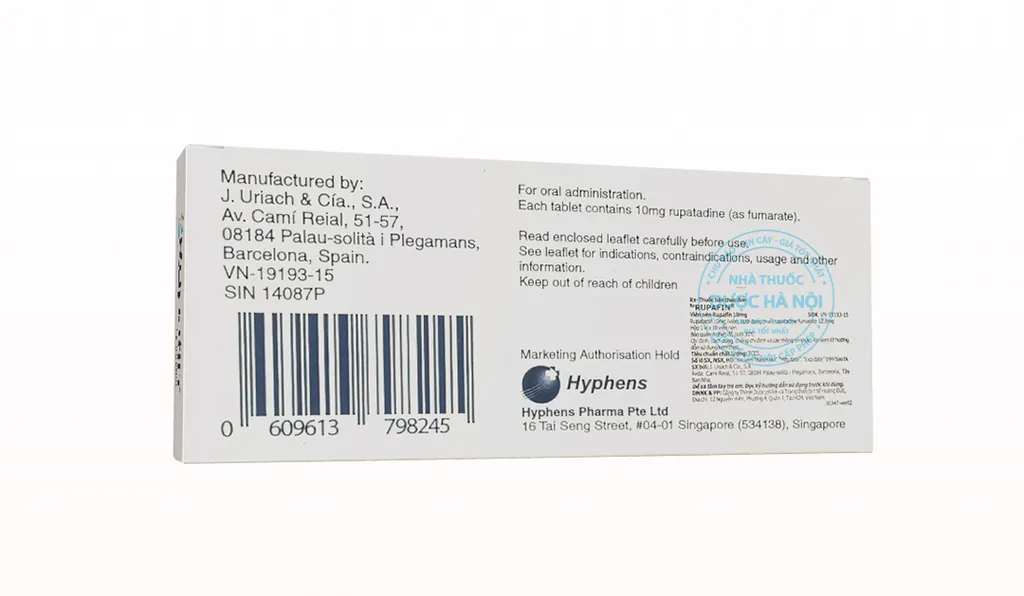 Thuốc Rupafin 10mg