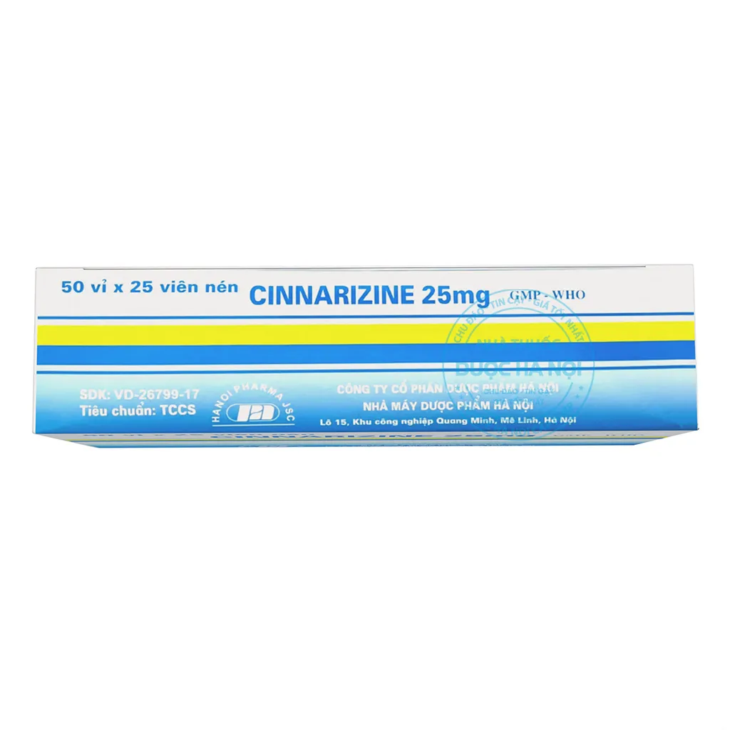 Thuốc Cinnarizine 25mg