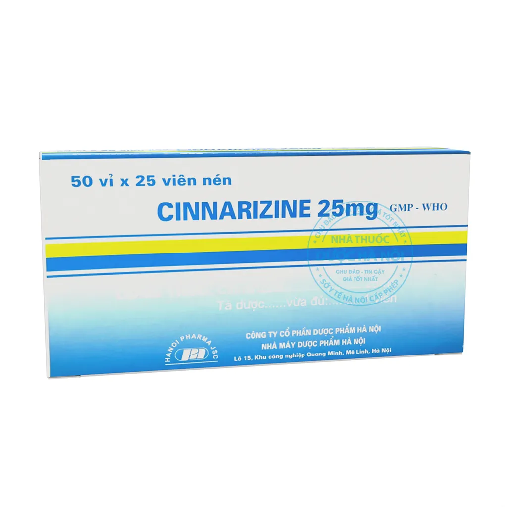 Thuốc Cinnarizine 25mg