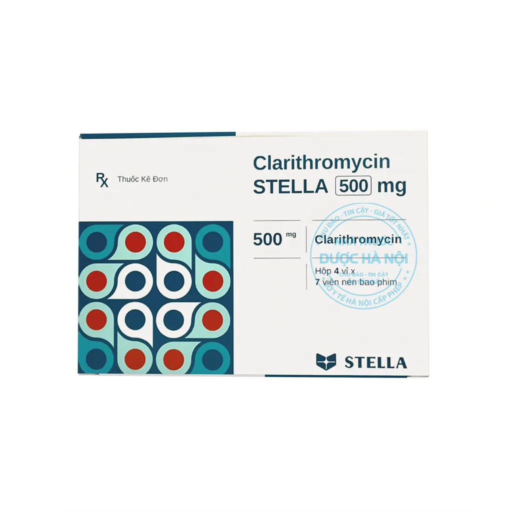 Thuốc Clarithromycin Stella 500mg