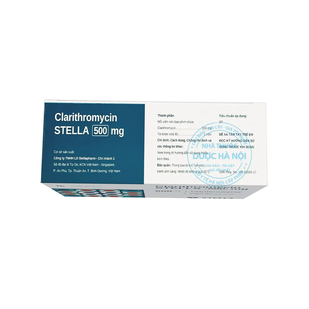 Thuốc Clarithromycin Stella 500mg