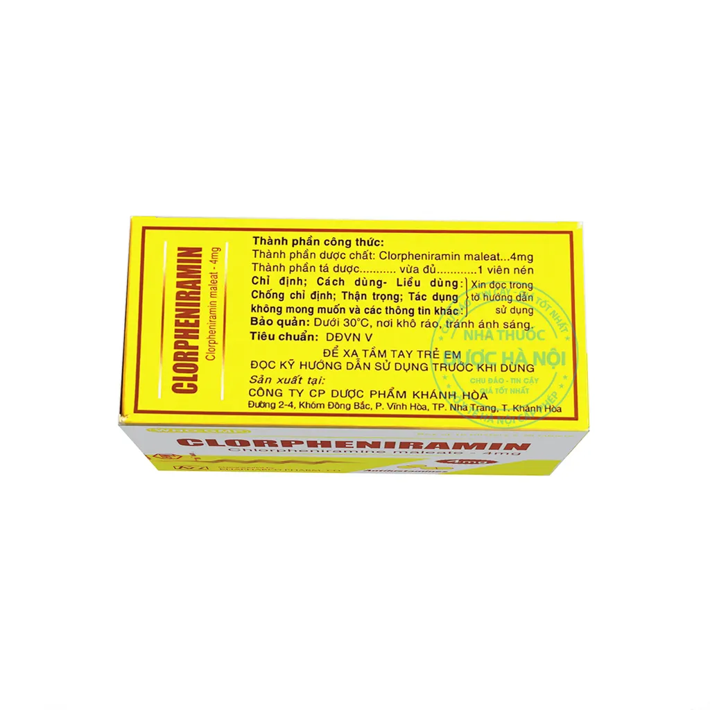 Thuốc Clorpheniramin 4mg