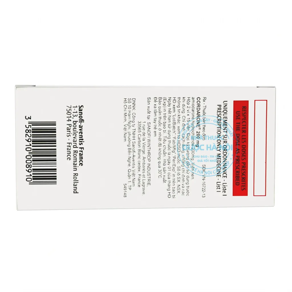 Thuốc Cordarone 200mg